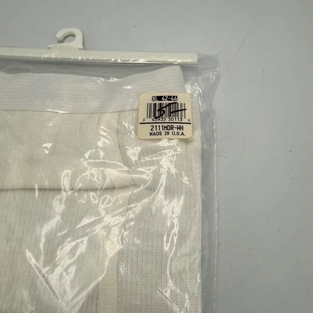 Vintage JE Morgan Winter Lites Mens Thermal Long Johns XL White Made in USA